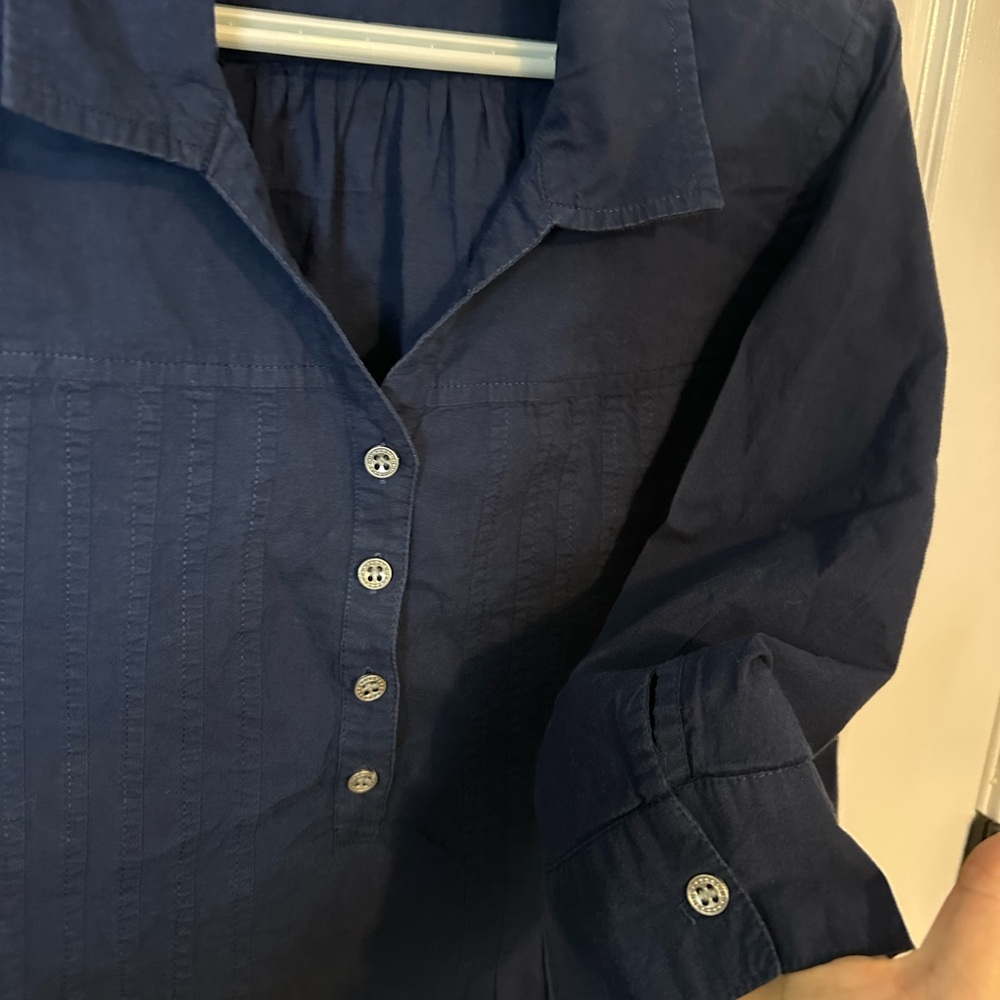 Rebecca Malone Dark Blue Blouse - Picture 5 of 6